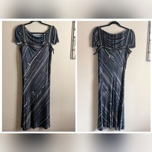 Jean Paul Gaultier 90s  Zippered Midi Dress 🩵💙🩵